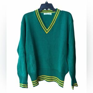 1970s The Borough Company 100% Worsted Wool‎ Classic Collegiate “Cricket” Design